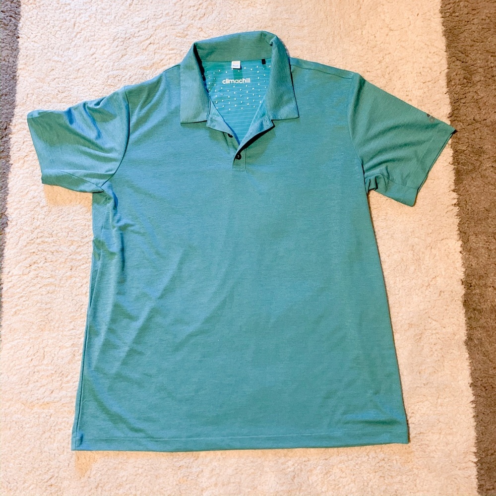 Adidas teal men’s polo